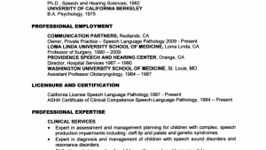 Sample Graduate School Resume Speech Language Pathology Speech therapist Cover Letter School Based Slp Resume