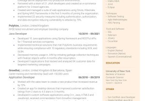 Sample Green Card Resume for Java J2ee Background 50lancarrezekiq Engineering Resume Examples for 2022 Resume Worded