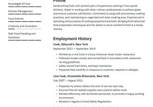 Sample Grill Cook Resume Job Description Cook Resume Examples & Writing Tips 2022 (free Guide) Â· Resume.io