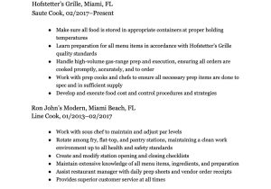 Sample Grill Cook Resume Job Description Line Cook Job Description: 11 Facets Of the Line Cook Job