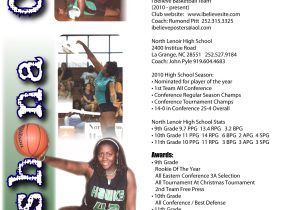 Sample High School Basketball Player Resume Resume Design for College Recruiting or Pro Contract. #sports …