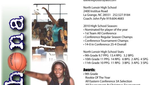 Sample High School Basketball Player Resume Resume Design for College Recruiting or Pro Contract. #sports …