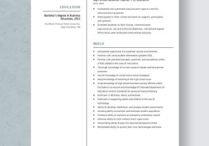 Sample High School Business Teacher Resume High School Business Teacher Resume Template – Word, Apple Pages …
