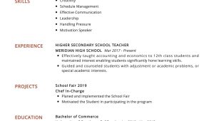 Sample High School Resume for Teachers Secondary School Teacher Resume Sample 2022 Writing Tips …