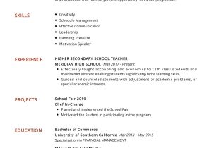 Sample High School Resume with Work Experience Secondary School Teacher Resume Sample 2022 Writing Tips …