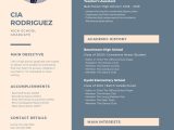 Sample High School Student Resume for Scholarships Blue and Cream Sidebar Scholarship Resume – Templates by Canva