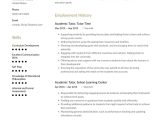 Sample High School Student Resume for Tutoring Job Tutor Resume Example & Writing Guide Â· Resume.io