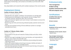 Sample Honors and Awards On Resume Cashier Resume Sample & Template [2022 Guide] – Jofibo
