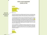 Sample Hotel Sales Manager Resume Cover Letter Free Free Hotel Sales Manager Cover Letter Template – Google Docs …