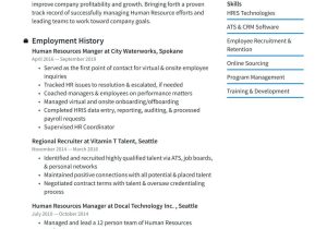 Sample Hr Resume for Hr Manager Human Resources Manager Resume Examples & Writing Tips 2022 (free