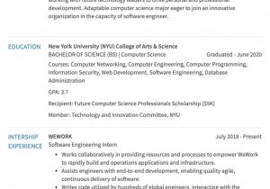 Sample Internship Resume for Computer Science Fresh Computer Science Cv – Computer Science Undergraduate Resume …