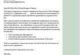 Sample Manager Cover Letter for Resume Clinic Manager Cover Letter Examples – Qwikresume