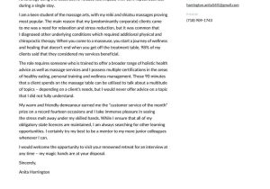 Sample Massage therapist Resume Cover Letter Massage therapist Cover Letter Examples & Expert Tips [free]