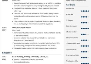 Sample Med Surg Nurse Resume Skills Medical-surgical Nurse Resume Example & Job Description