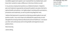 Sample Medical Writer Resume Cover Letter Medical Cover Letter Examples & Expert Tips [free] Â· Resume.io