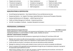 Sample Mid Level Aeronautical Engineering Resume Aircraft Engineer Resume
