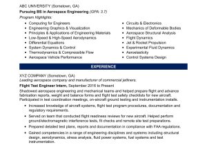 Sample Mid Level Aeronautical Engineering Resume Sample Resume for An Entry-level Aerospace Engineer Monster.com