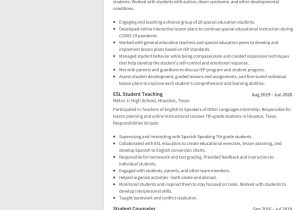 Sample Middl School Resume for Teachers Special Education Teacher Resume Examples & Writing Guide 2021 …