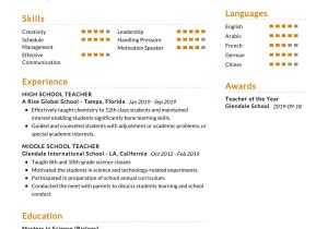 Sample Middle School social Studies Teacher Resume Middle School Teacher Resume Sample 2022 Writing Tips – Resumekraft