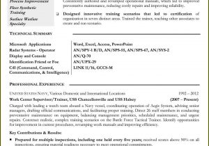 Sample Military to Civilian Transition Resume Free Resume Writing Service for Military, Military to Civilian …