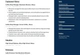 Sample Music Resume Ithaca College Application Coffee Shop Manager Resume Examples & Writing Tips 2022 (free Guide)