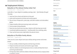 Sample Nanny Experience On A Resume 19 Babysitter Resume Examples & Writing Guide 2022 Sample Nanny Experience On A Resume 19 Babysitter Resume Examples & Writing Guide 2022