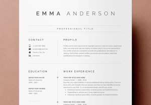 Sample National Democratic Institute Job Resume Clean Modern Resume Template 4 Page Cv Template Cover – Etsy
