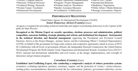 Sample National Democratic Institute Job Resume Diplomatic Policy Consultant Resume
