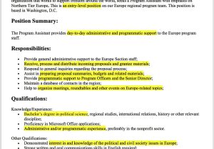 Sample National Democratic Institute Job Resume Uga Career Center