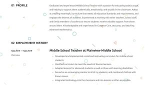 Sample New Middle School Teacher Resume Middle School Teacher Resume Example & Writing Guide Â· Resume.io