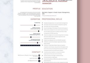 Sample Non Profit Environmental Program Officer Resume Non Profit Program Manager Resume Template – Word, Apple Pages …