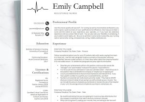 Sample Nurse Resume Cover Letter Guidelines Nurse Practitioner Resume Template / Registered Nurse Resume – Etsy.de