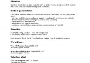 Sample Nursing assistant Resume Entry Level Pin On Resume Templates