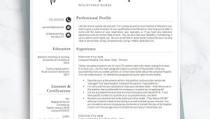 Sample Nursing Resume for New Graduates Nurse Practitioner Resume Template / Registered Nurse Resume – Etsy.de