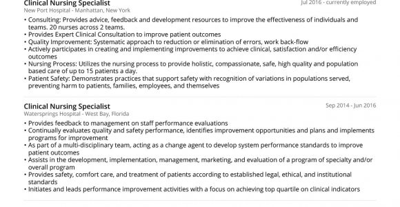 Sample Nursing Resume with Clinical Experience Nursing Resume Example & Guide [2021] – Jofibo