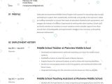 Sample Objective for 6 Grade Resume Middle School Teacher Resume Example & Writing Guide Â· Resume.io