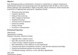 Sample Objective for Executive assistant Resume Executive assistant Objectives – Cerel