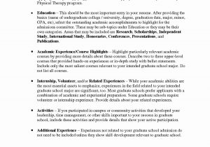 Sample Objective for Graduate School Resume Graduate School Resume Objective Statement Examples