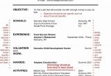 Sample Objective for Resume for High School Student Resume for Restaurant Job Luxury for Freshman Examples New Entry …