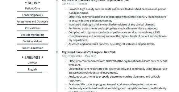 Sample Objectives In Resume for Icu Nurse Icu Nurse Resume Examples & Writing Tips 2022 (free Guide)