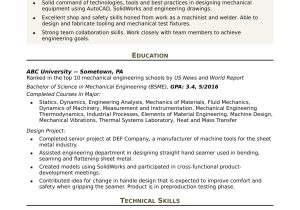Sample Objectives In Resume for Industrial Engineers Mechanical Engineer Resume: Entry-level Monster.com