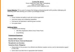 Sample Objectives In Resume for It Students Objectives In Resume Sample – Derel