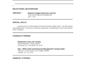 Sample Objectives In Resume for Ojt Mass Communication Resume Hrm Pdf Applied Psychology Psychological Concepts