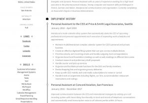 Sample Objectives In Resume for Virtual assistant Virtual assistant Resume Skills October 2021