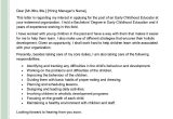 Sample Of A Child Development Faculty Adjunct Resume Early Childhood Educator Cover Letter Examples – Qwikresume