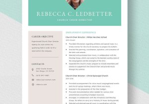 Sample Of A Church Musician Resume Church Choir Director Resume Template – Word, Apple Pages …
