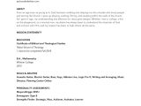 Sample Of A Church Musician Resume Great Resumes â XpastorÂ®