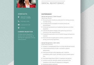 Sample Of A Dentdist Front Desk Resume Free Free Dental Receptionist Resume Template – Word, Apple Pages …
