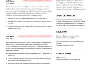 Sample Of A Gi Nurse Resume Nurse Cv – Healthcare Cv Guide with Tips and Examples