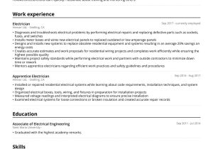 Sample Of A Good Resume Applying for A Electrician Electrician Resume Example & Guide [2022] – Jofibo